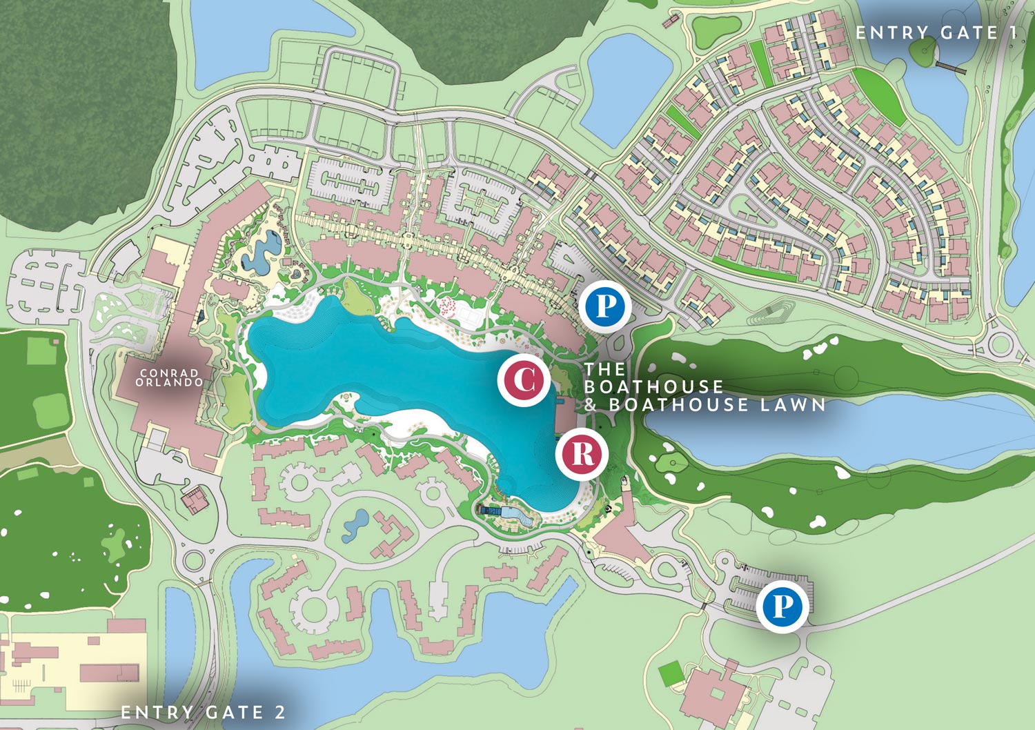 Evermore Resort map overview